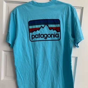 Blue Patagonia shirt